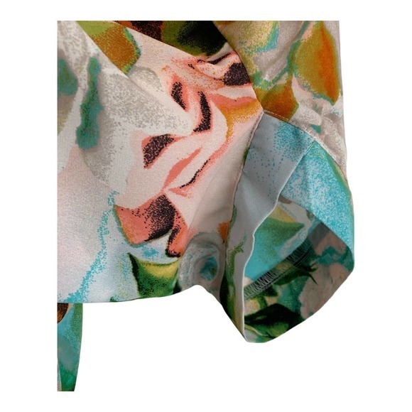 Melissa McCarthy Seven7‎ Summer Watercolor Floral Print Kimono Sz S - Picture 2 of 5